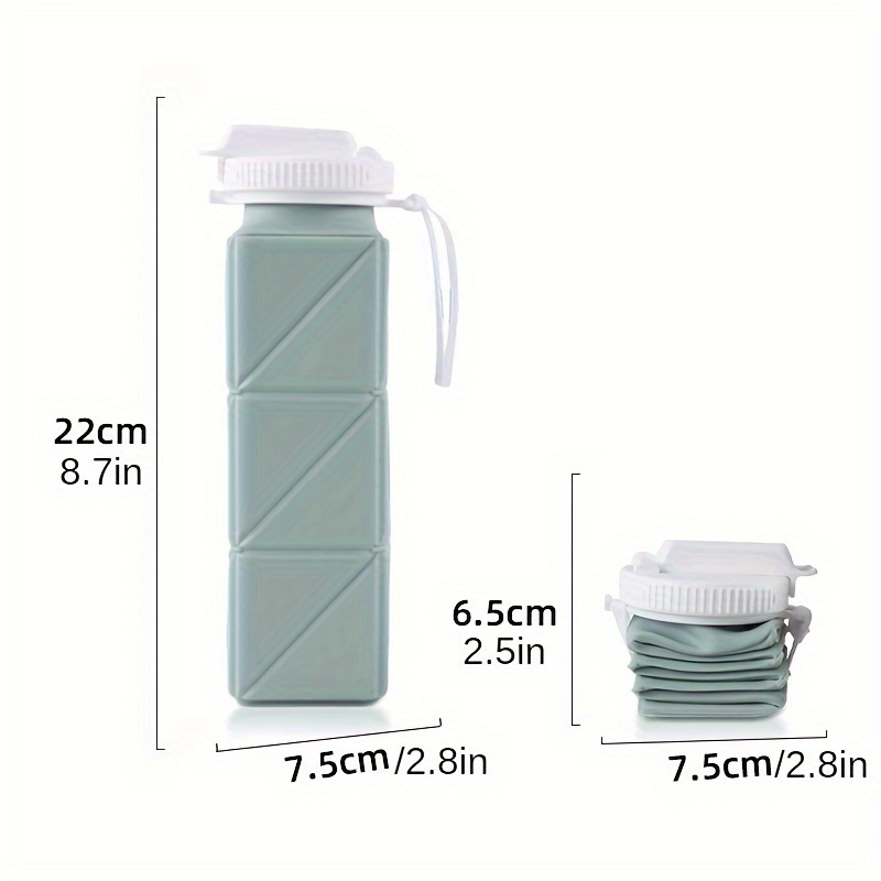 Collapsible Silicone Water Bottle - Lightweight, Durable, Leakproof,  Reusable - Ideal For Gym, Camping, Hiking, Travel, Sports - Temu