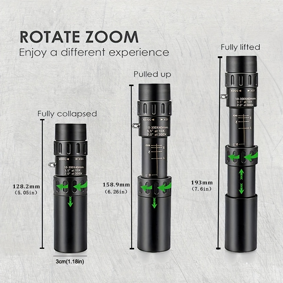 Compact Monocular HD Portable Binoculars BAK4 Prism Waterproof Anti fog