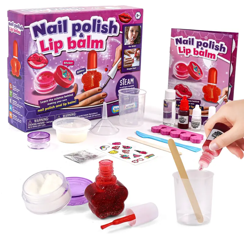 Lip Balm Nail Polish Nail Art Set