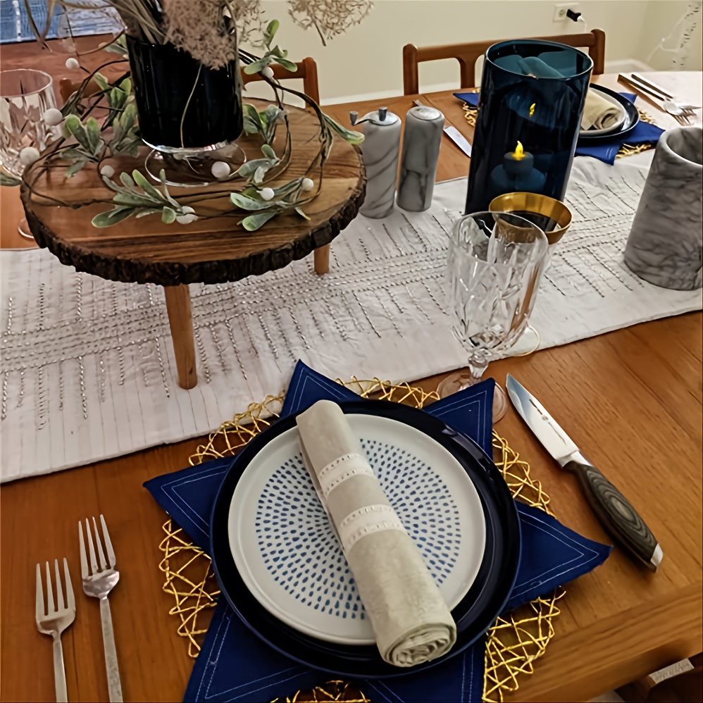 Durable Woven Placemat Stylish Hollow Design Elegant Table Temu