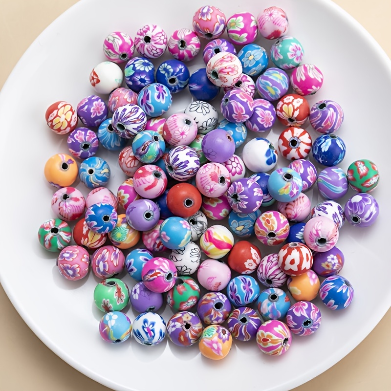 5000Pcs 6mm Flat Round Polymer Clay Discs Loose Spacer Beads for DIY Jewelry  Making Craft Bohemian Bracelet Handmade Toys
