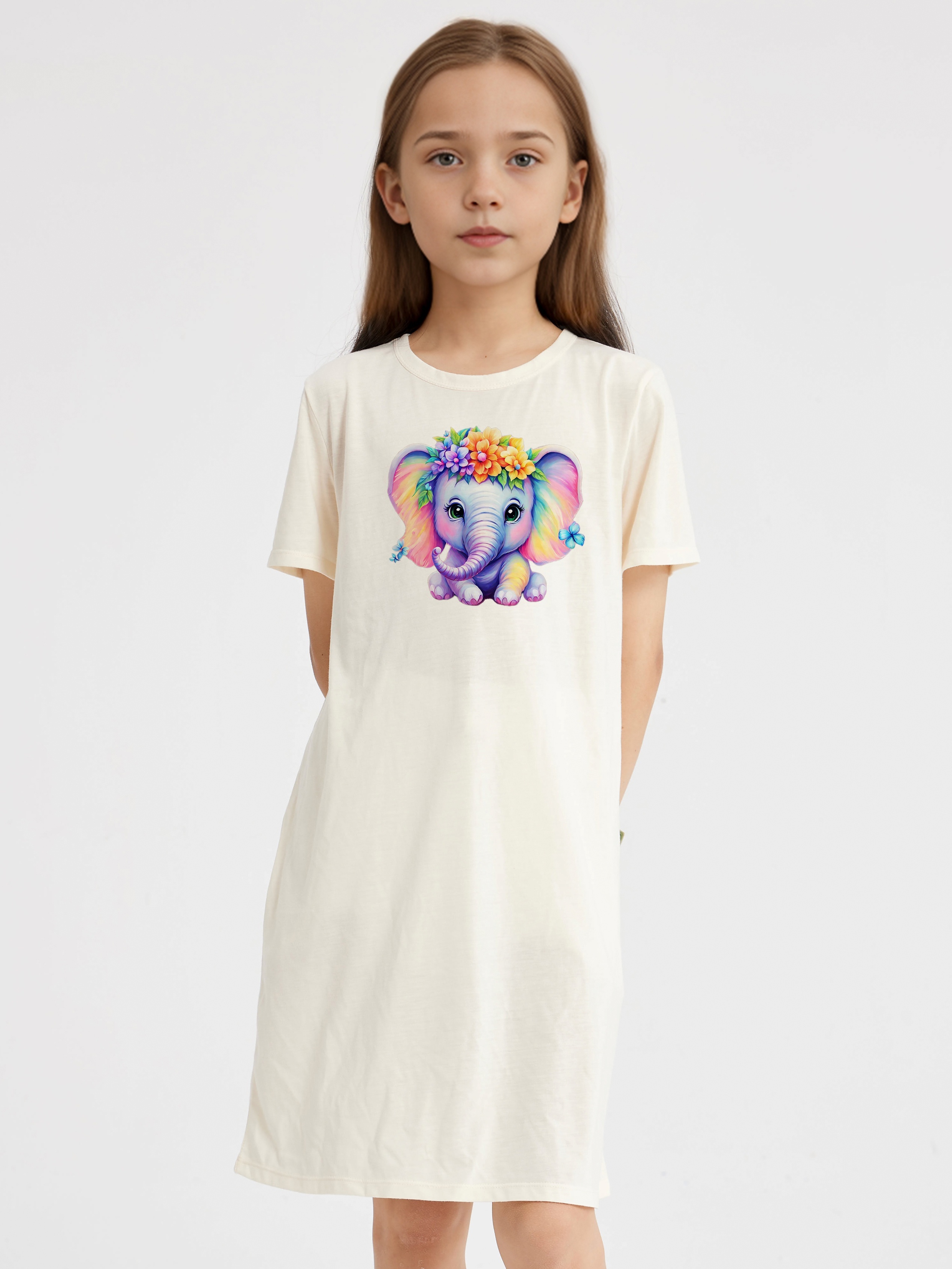 Apricot elephant outlet dress