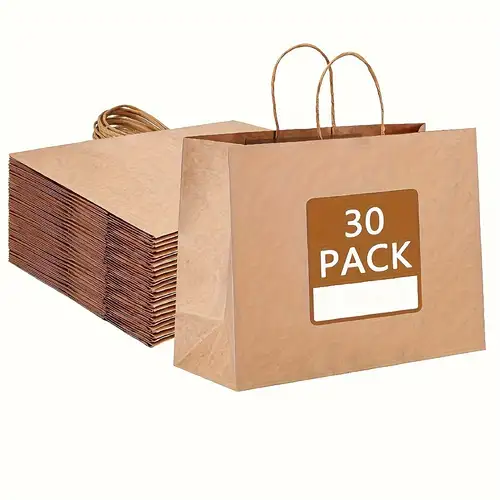 24 bolsas grandes de papel para regalo de fiesta (13 x 10 x 4.5 pulgadas)  con asa de colores surtidos