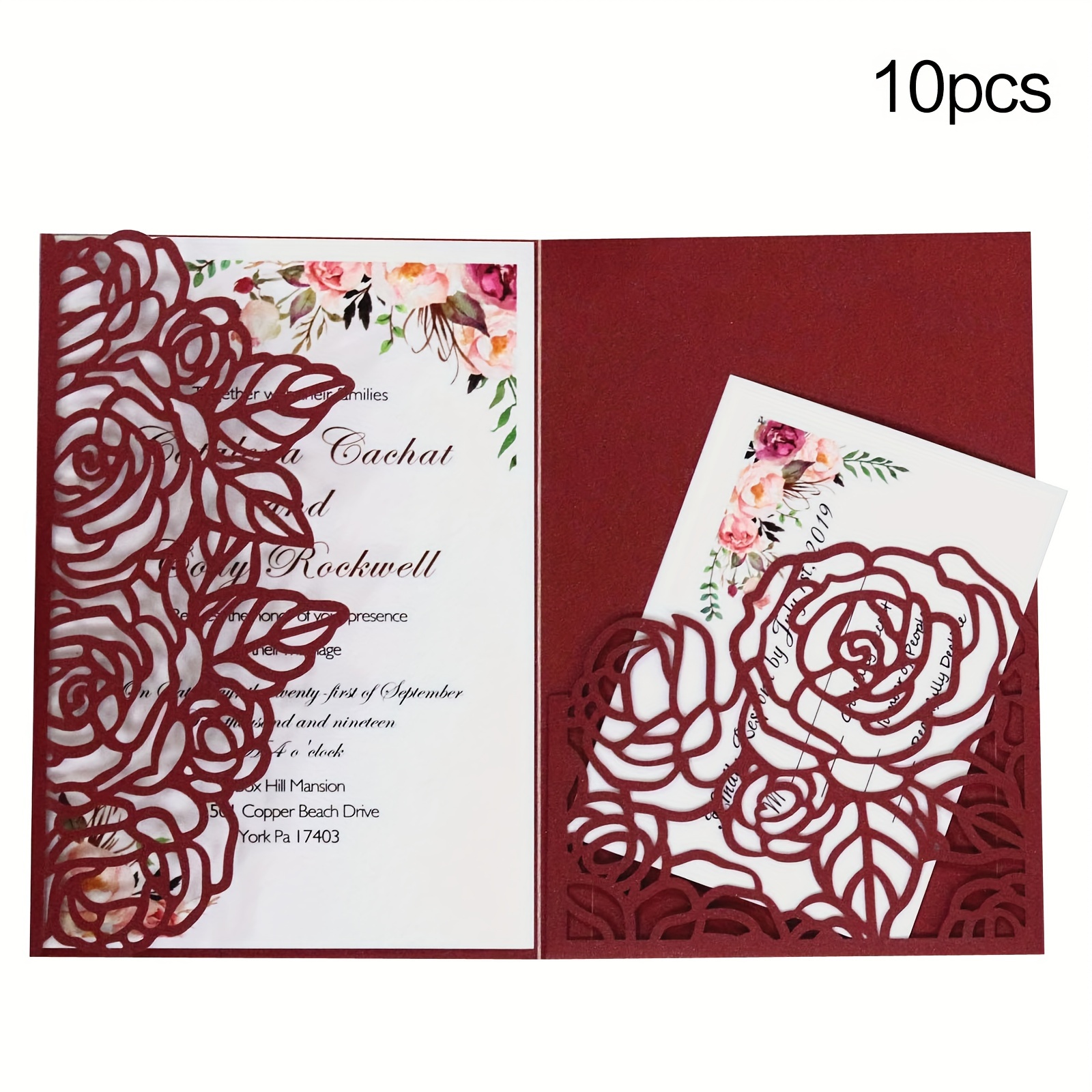 Paper Laser Cut Invitations Luxury 3 d Card Multi color - Temu