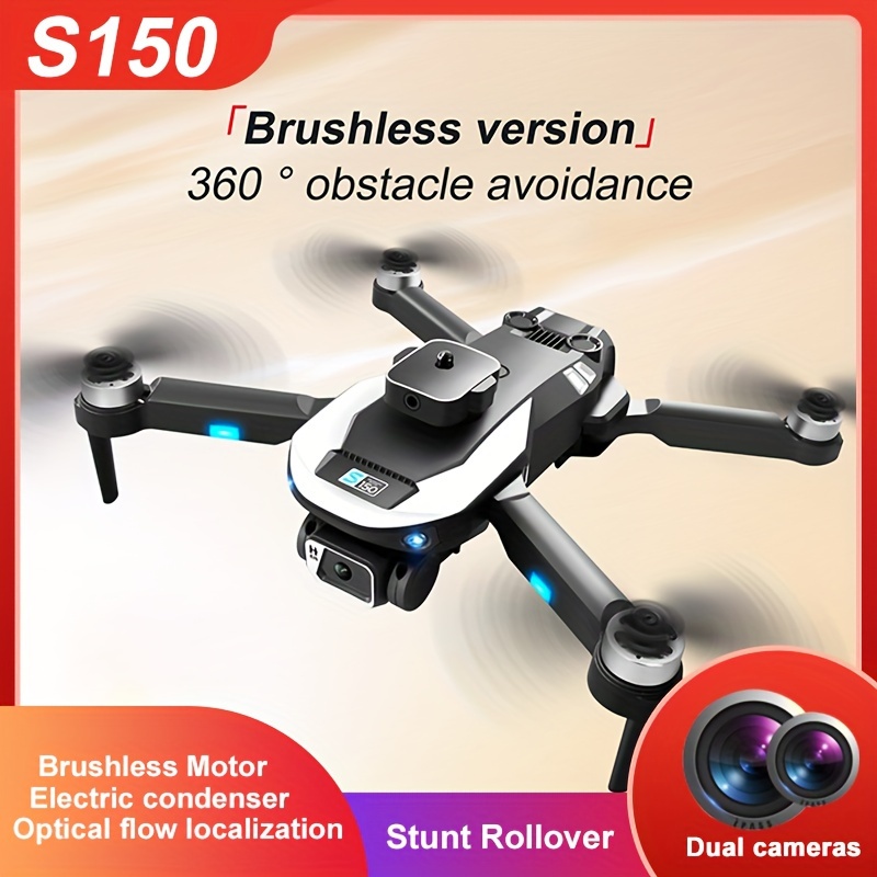 With 2 Batteries F199 Drone With Dual HD Electric Camera, Optical Flow  Positioning, Smart Obstacle Avoidance, Wind-Resistant, Stable  Flight.Perfect Fo