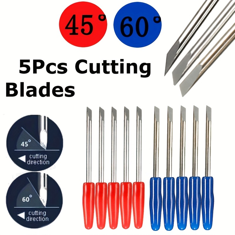 15pcs 60 Degree Plotter Blades Vinyl Cutter Knife for Cricut Joy Replacement  Cutting Blades Milling+ 1pc Blade Holder - AliExpress