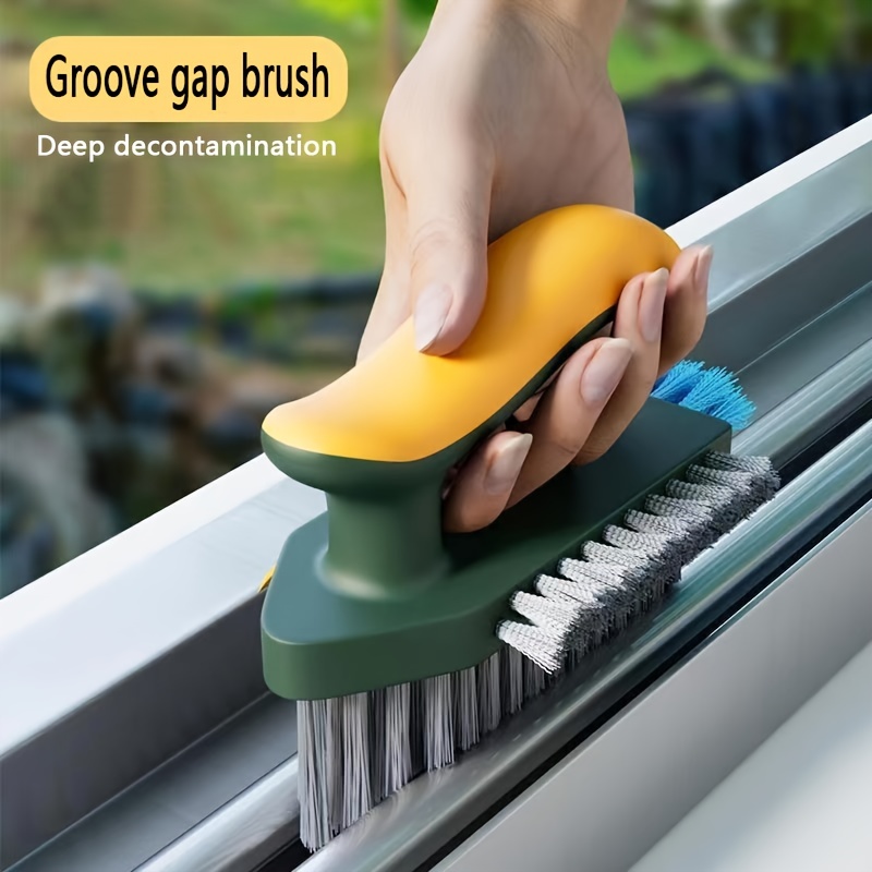 

1pc, Three-sided Floor Brush For Bathroom And Toilet Cleaning - Scraping And Groove Gap Brush With Three-sided Bristles - Bathroom Supplies And Cleaning Tools