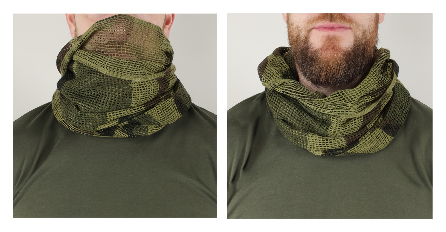 Camo Cooling Magic Scarves Summer Bretahble Mesh Material absorb sweat Half  Face Mask Cycling Hunting Fishing Head Scarf Tactical Airsoft Neck Warmer
