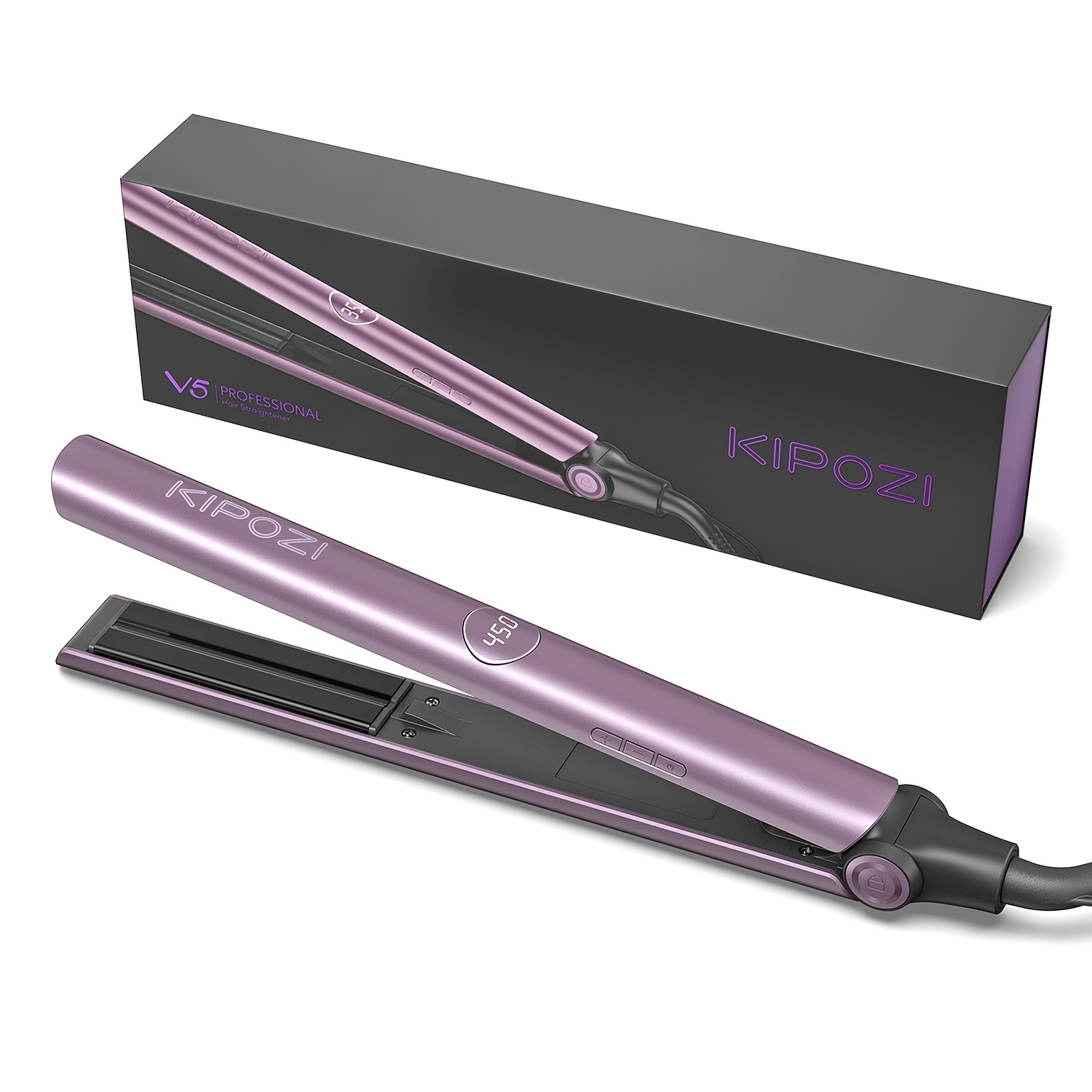 Kipozi professional shop flat iron titanium