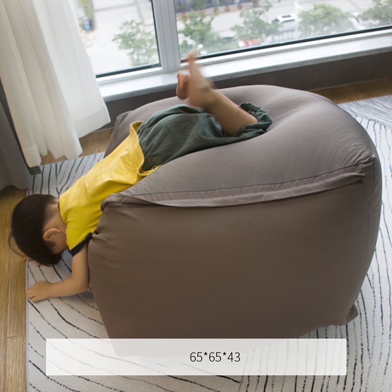 Premium Cotton Linen Bean Bag Cover Soft And Durable - Temu