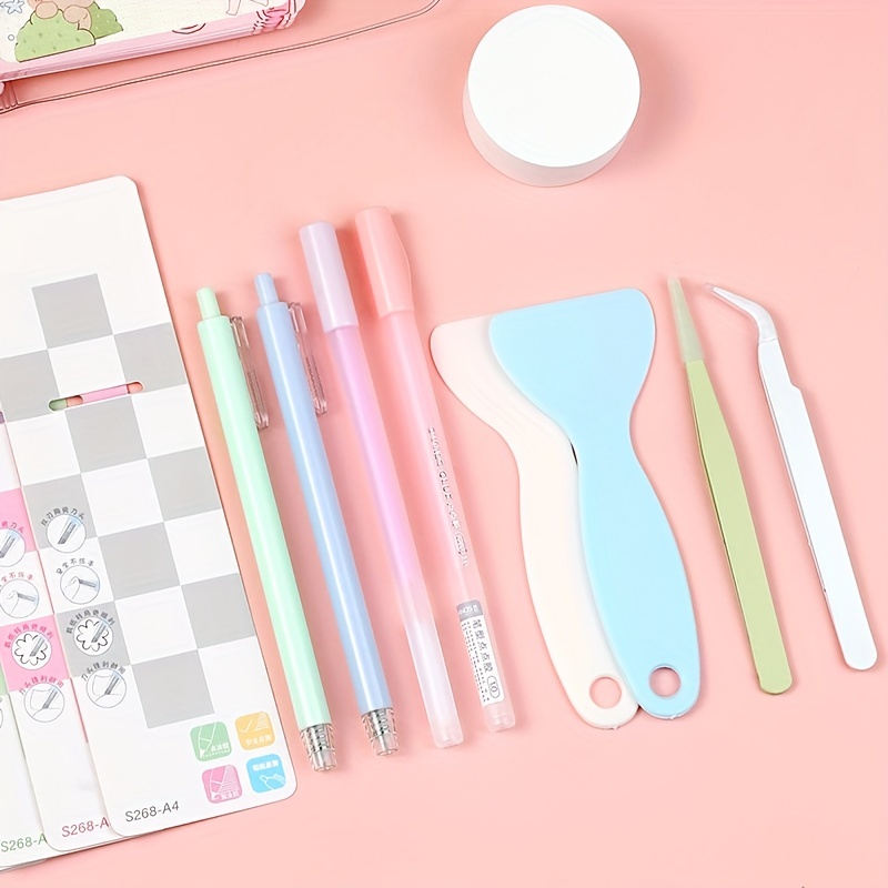 Kawaii Cute Scrapbook Tweezers Macarons Creative DIY Washi Tape Stickers  Gadget Multi-tool Tweezers Hand Account accessories - AliExpress