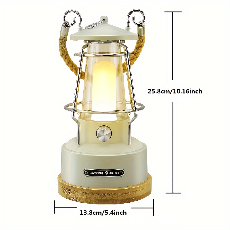 SDJMa LED Vintage Horse Lantern, Battery Powered Camping Lantern, Dimmable  Tabletop Lantern Decor, Portable Outdoor Hanging Tent Light for Camping