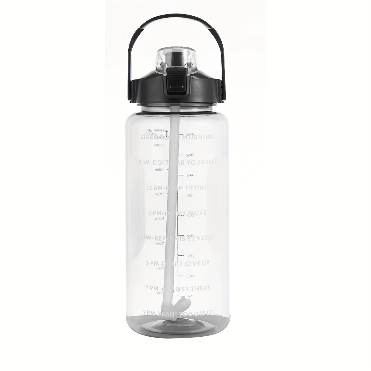 Large Capacity Sports Water Cup With Straw Clear Water - Temu