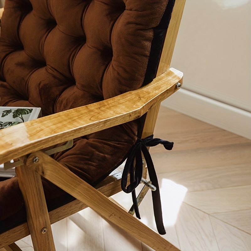 Thickened Foldable Rocking Long Chair Cushion Garden Balcony Lounge Seating  Sofa Tatami Mattress Home Decor