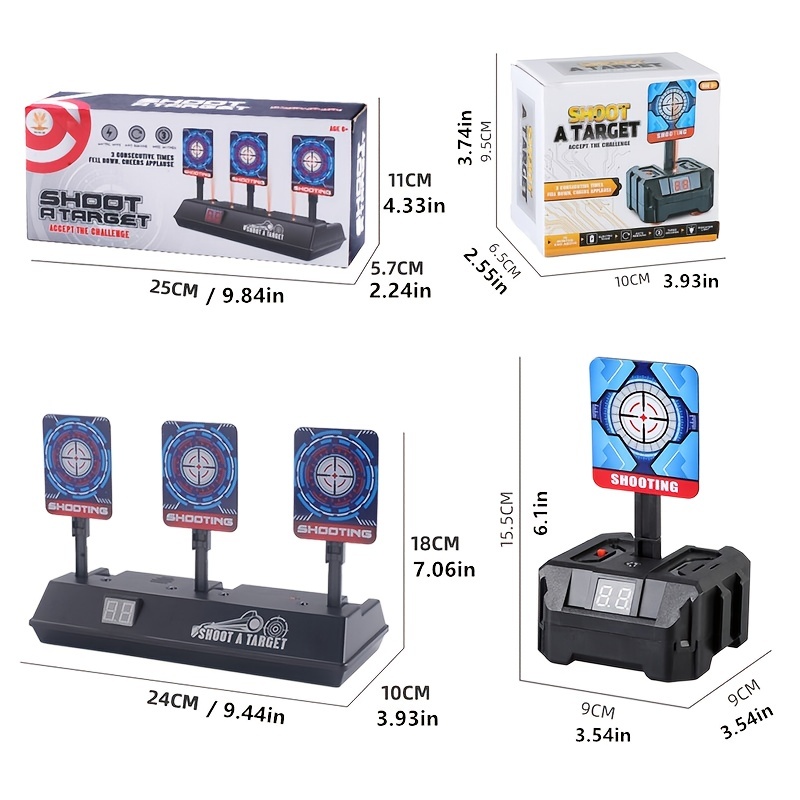 Cible électrique pour pistolet Nerf, réinitialisation automatique de la  cible de notation des effets sonores