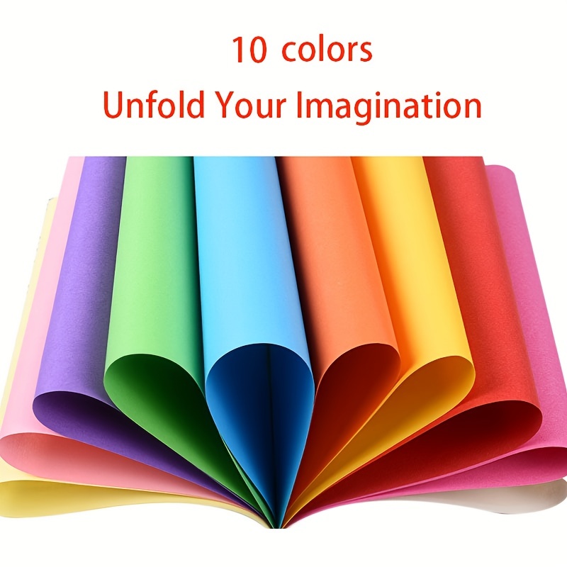 100 Sheets Origami Paper 20x20cm 8 inch Vivid Colours for Arts Crafts Projects New, Size: Default