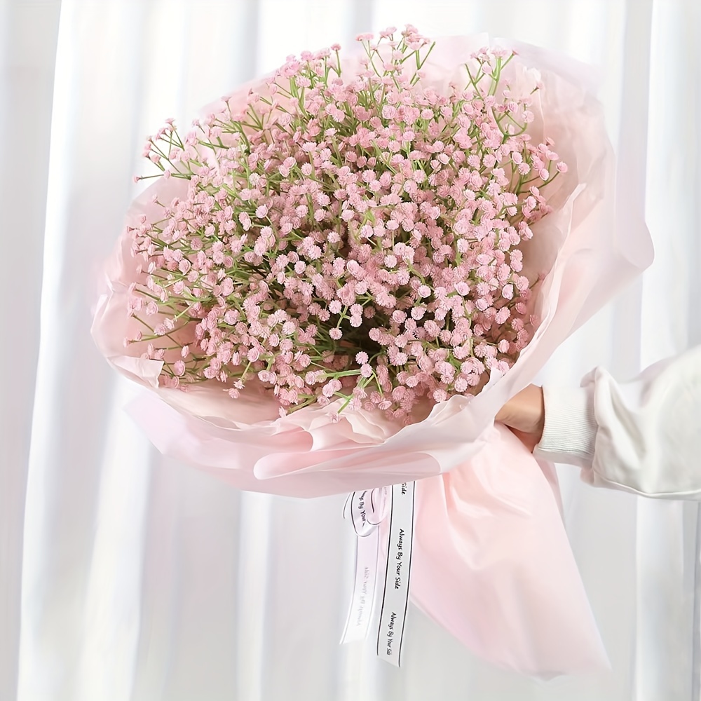 10Pcs/Set Artificial Baby's Breath Gypsophila Silk Flowers Bouquet  Wedding-Party