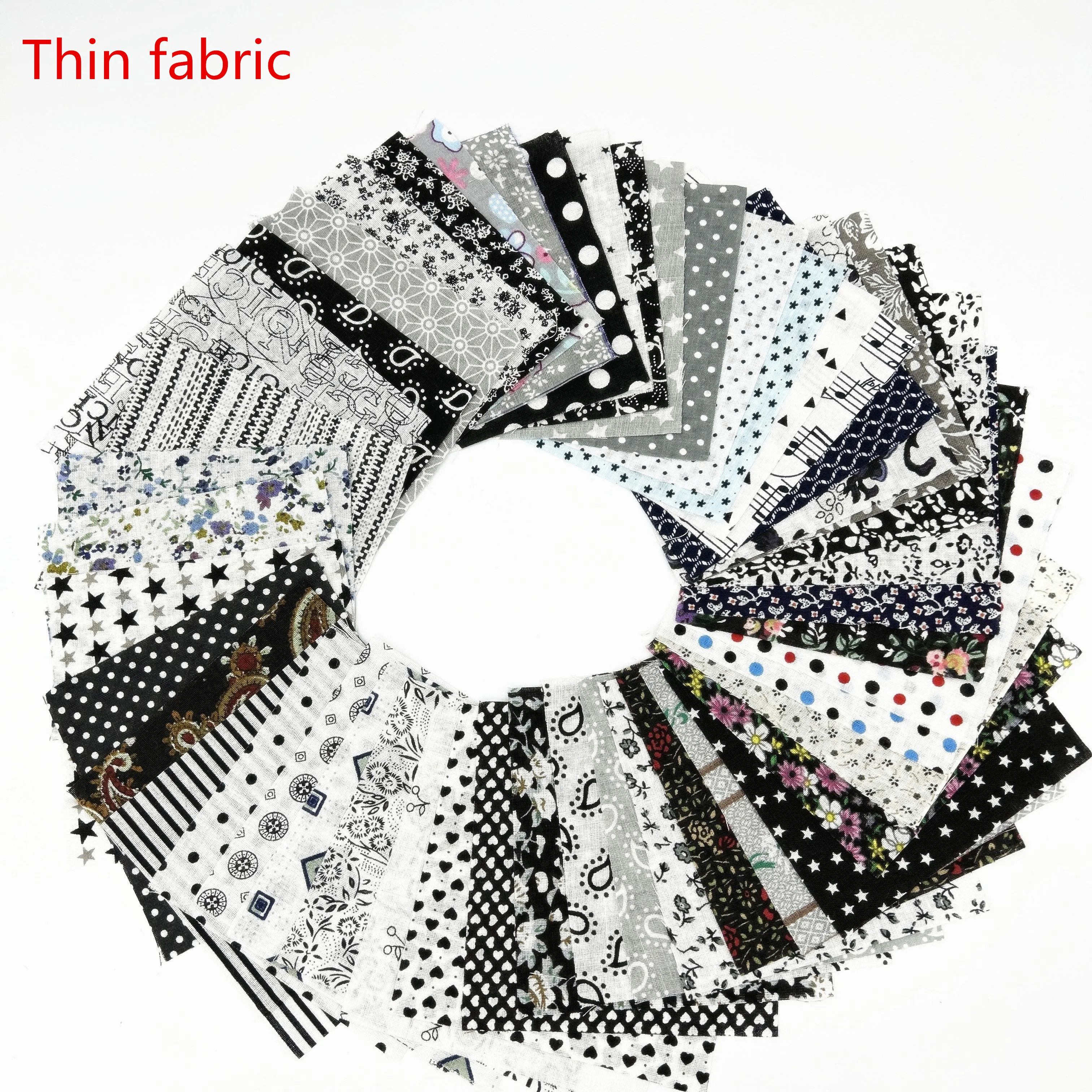 Image of 50pcs Gray Pre-cut Fabrics For Sewing, Collage, Quilting Handicrafts, 3.4 Inch X 3.94 Inch Handmade Doll Family Handicrafts