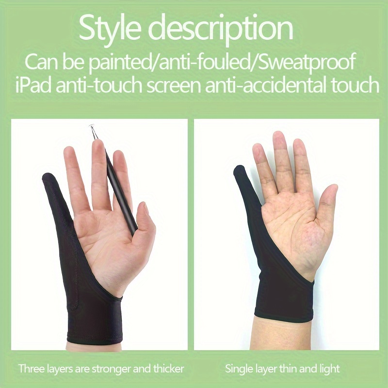 Draw Gloves Anti touch Two finger Hand Digital Board Screen - Temu