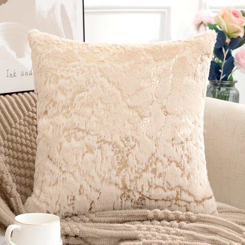 Decorative Pillow Covers New Luxury Series Faux Fur Throw - Temu Austria