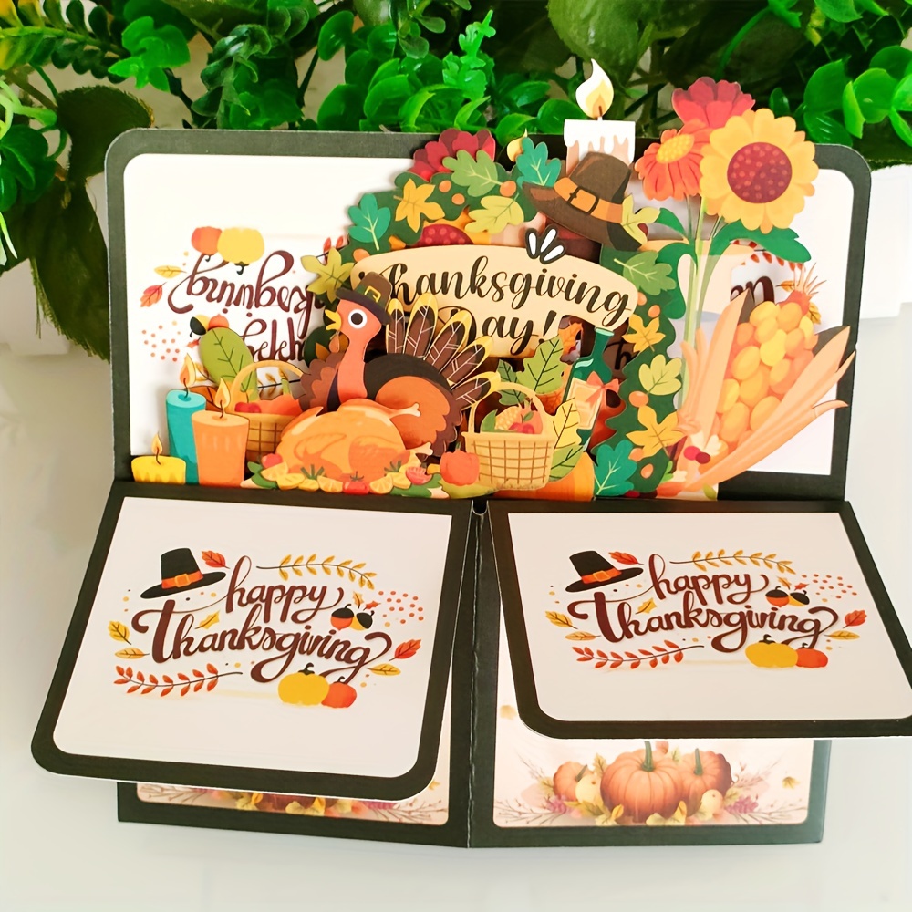 3d Greeting Pop Up Thanksgiving Card, 3d Pop-up Box Card, 3d Handmade Fall  Card, Holiday Card For Family, Fall Personalised Cards For Him Her,  Grandma, Mother, Happy Thanksgiving - Temu Germany