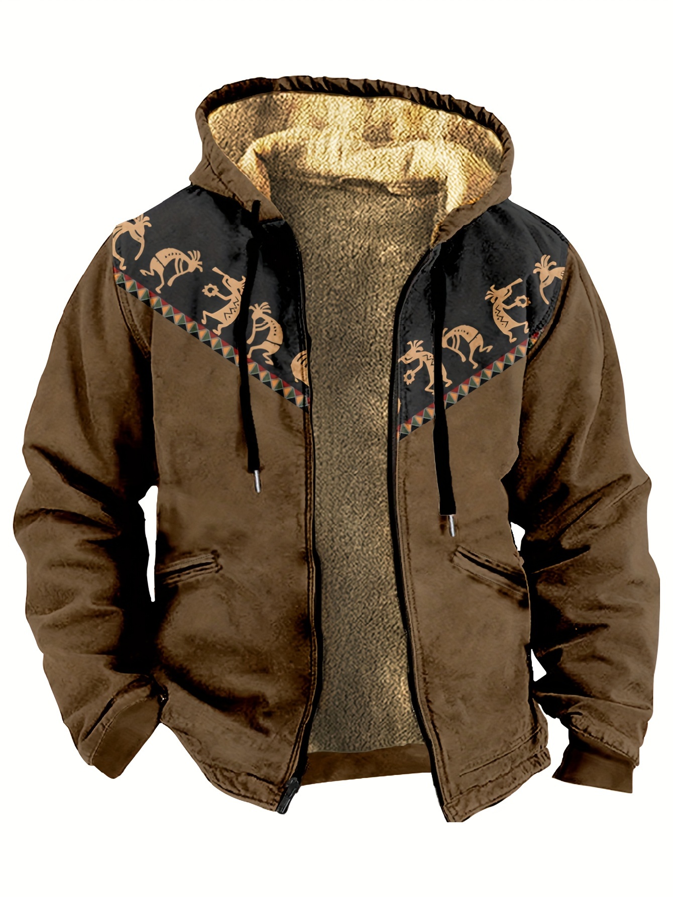  JACKETOWN Sudadera con capucha de forro polar pesado para hombre,  con cremallera completa, forro de sherpa, abrigo cálido de lana, 028-red  Alerta : Ropa, Zapatos y Joyería