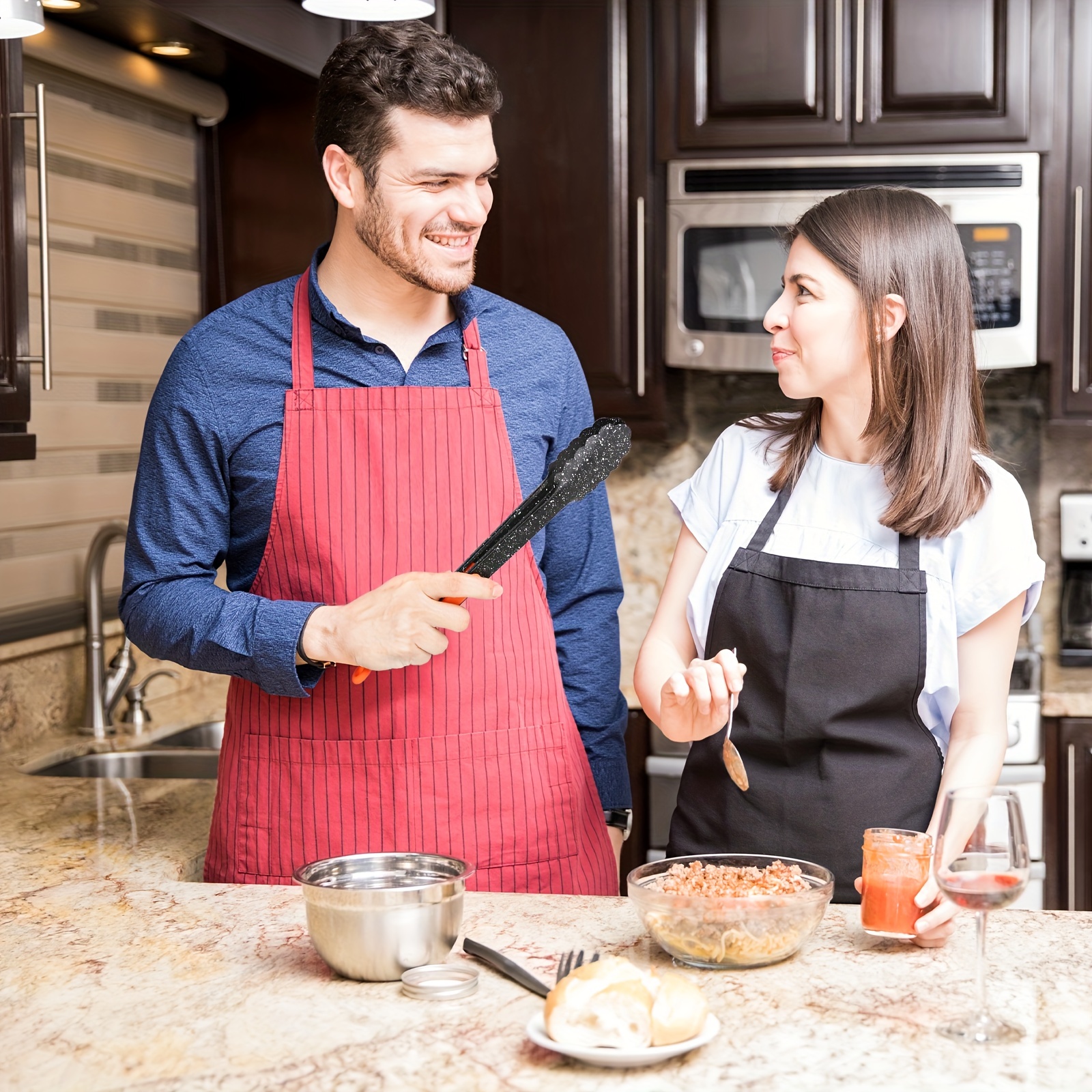 Craft Kitchen Set of 2 Stainless Steel Locking Tongs 