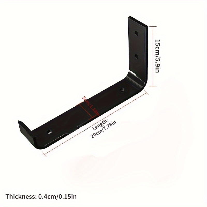 Iron Wall Triangular Support Bracket Bookshelf Wall Mounted Temu New