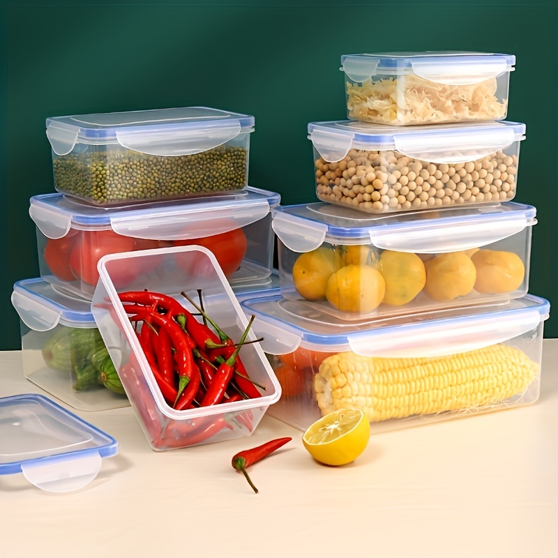 Fridge Food Storage Container With Lid Plastic Fresh keeping - Temu