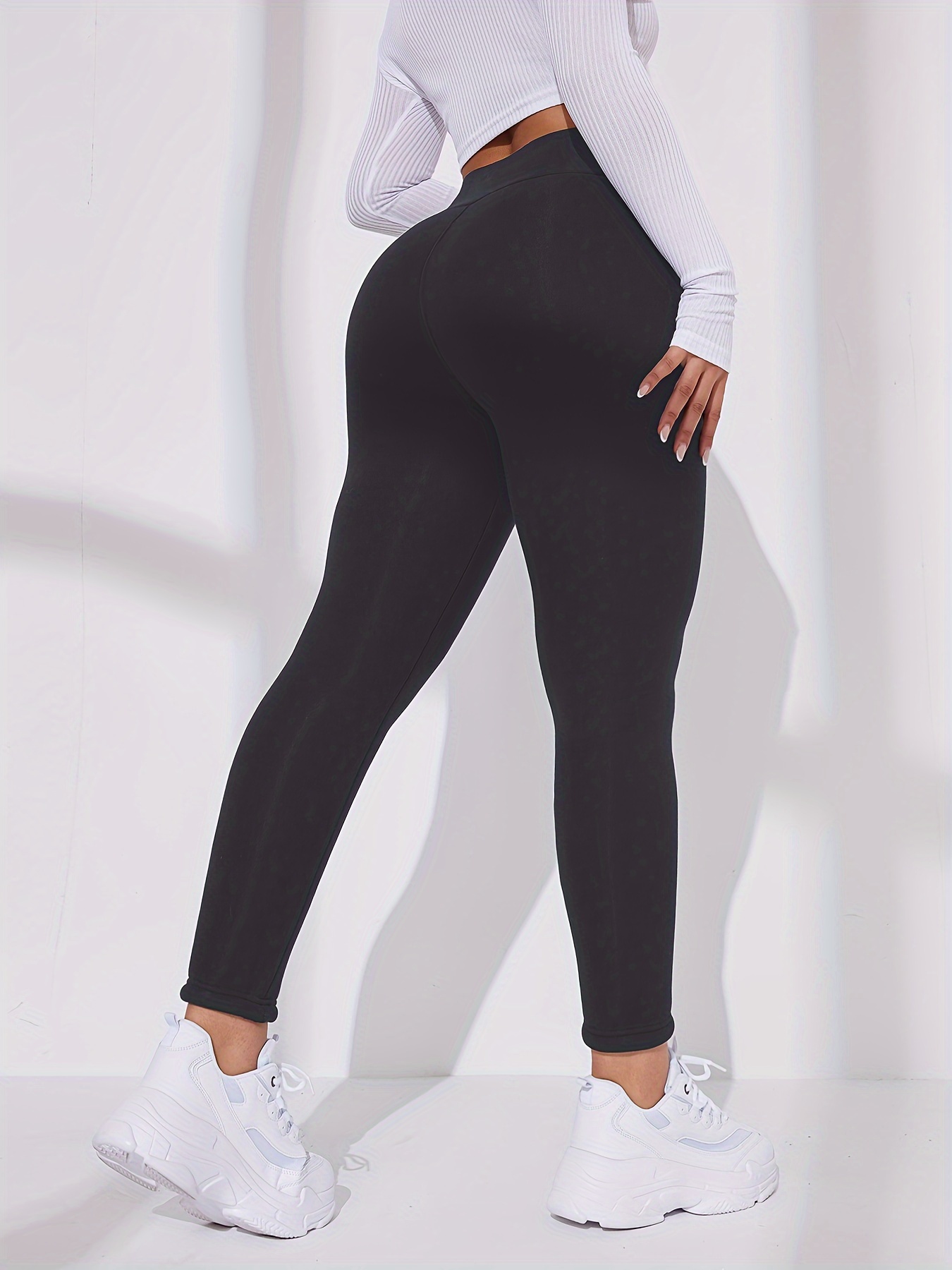 Shape Black Jersey Ruched Bum Leggings