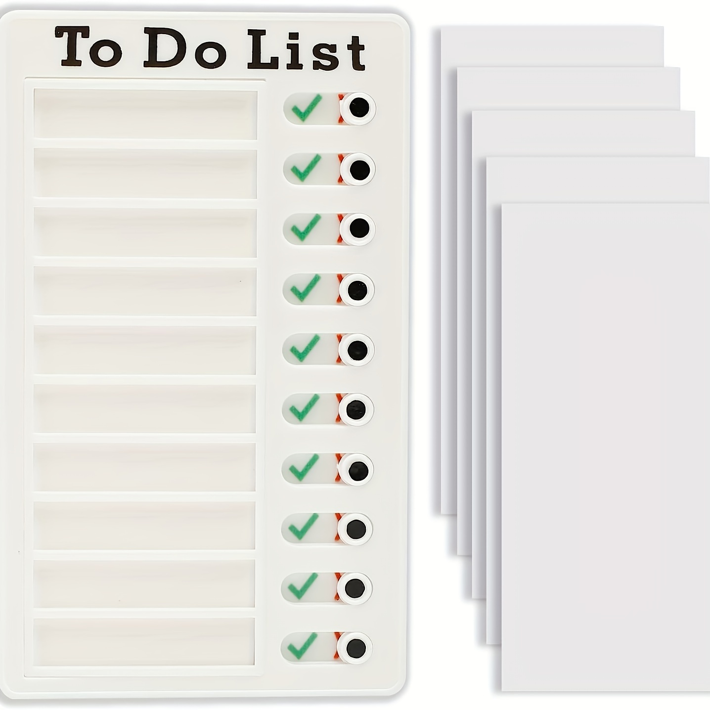 4 Stück Memo Checkliste Boards, Abnehmbare To Do List Checklist