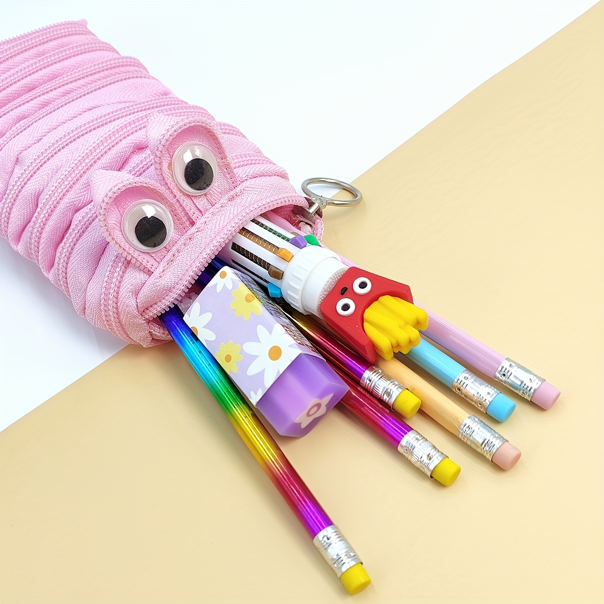 Pen+Gear Zippered Pencil Pouch, Rainbow