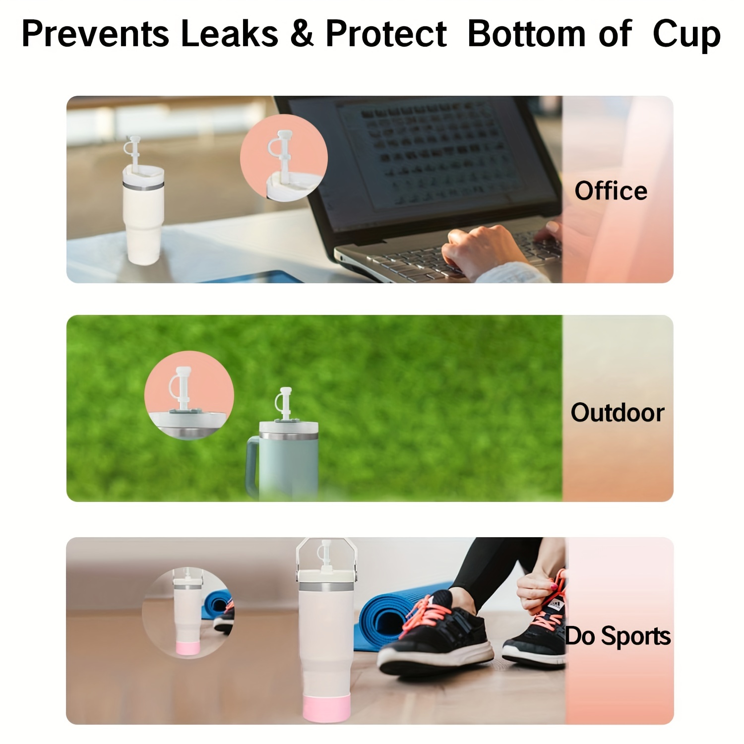 4PCS Cup Silicone Bottom Protective Sleeve Cup Silicone Boot For