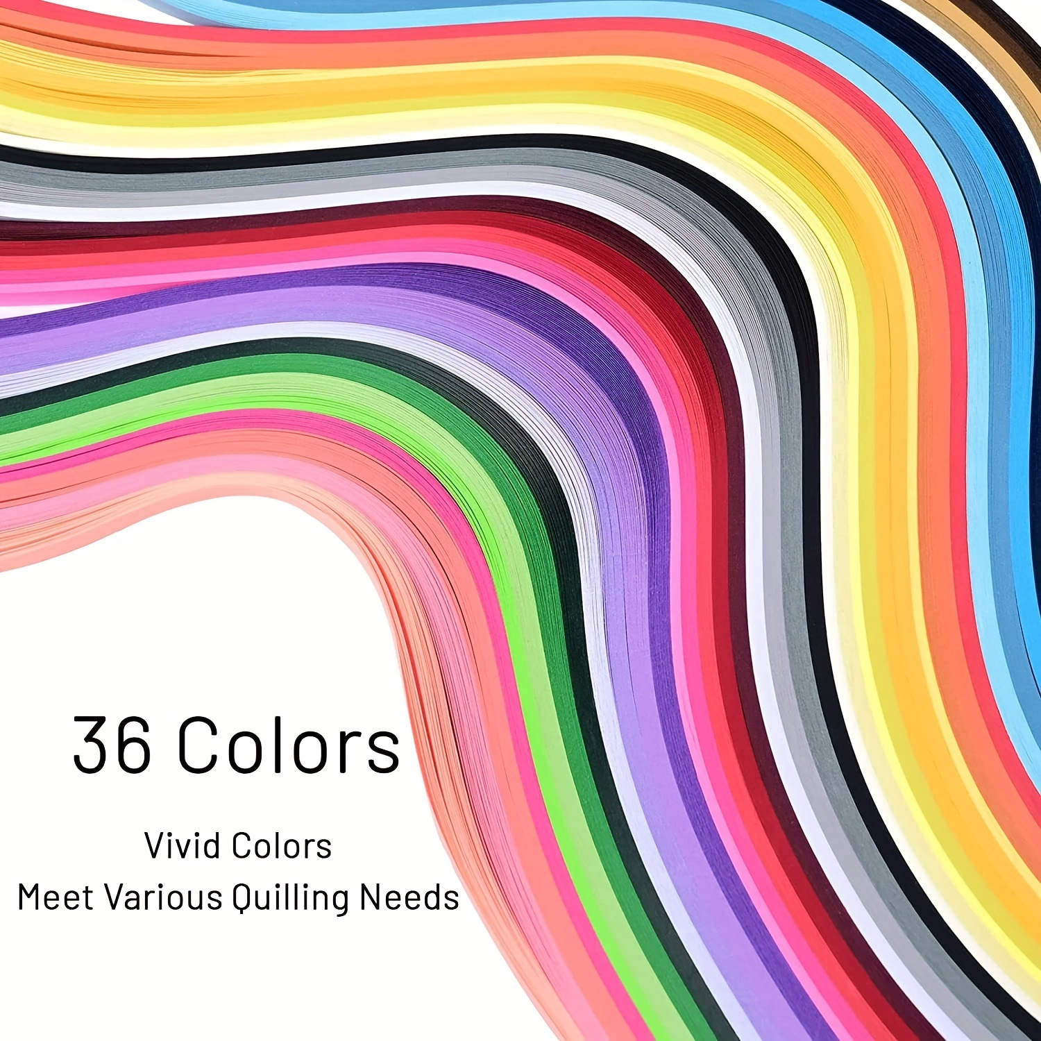160 bandes - papier quilling - 5mmx53cm - couleurs mixtes -  Jessicaloisirsetcreations