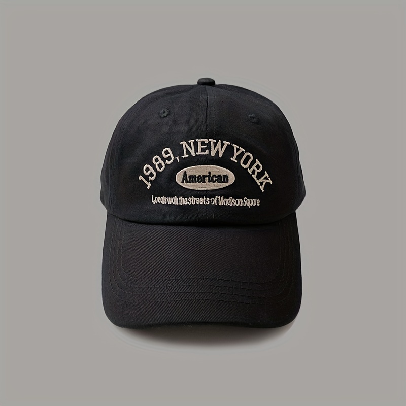 1989 Embroidery Casual Baseball Cap Solid Sunscreen Dad Hat Unisex Vintage Sun