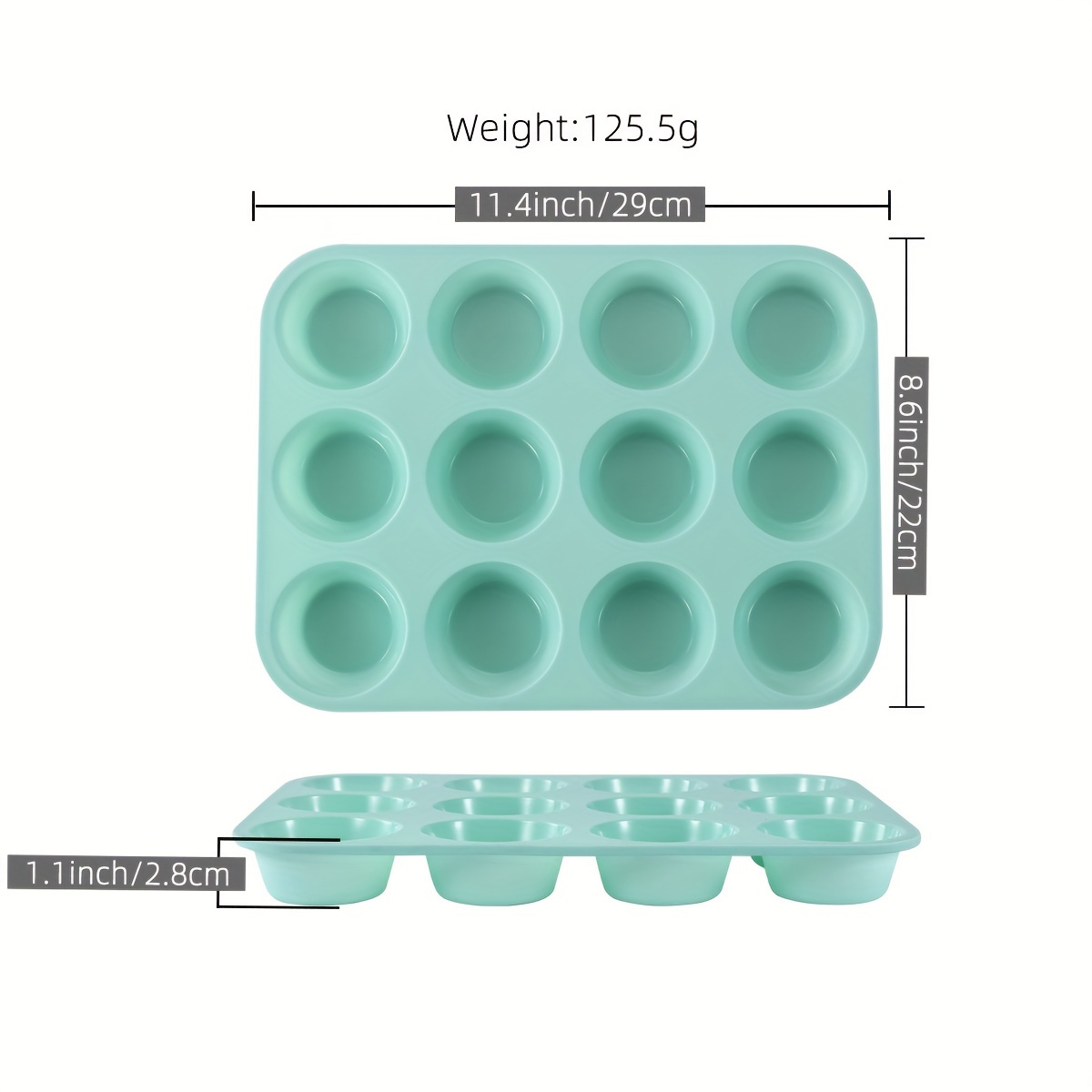 1 PC silicone muffin tray cake tray -7 hole cake tray air fryer