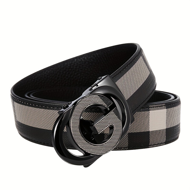 New Men's Luxury Belt High Quality Famous Brand Waistband T Buckle Belt  Leather Strap Male Office Business Casual Jeans 3.8cm