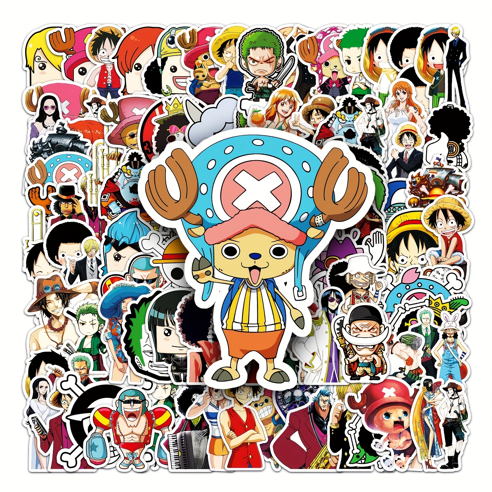 106 Unique Anime Stickers - Waterproof & Durable - Perfect for Skateboards,  Luggage & DIY Projects!