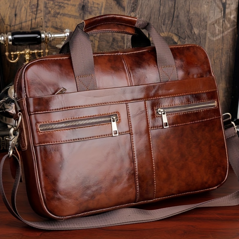 Genuine Leather Backpack - Genuine Leather Executive Formal Office