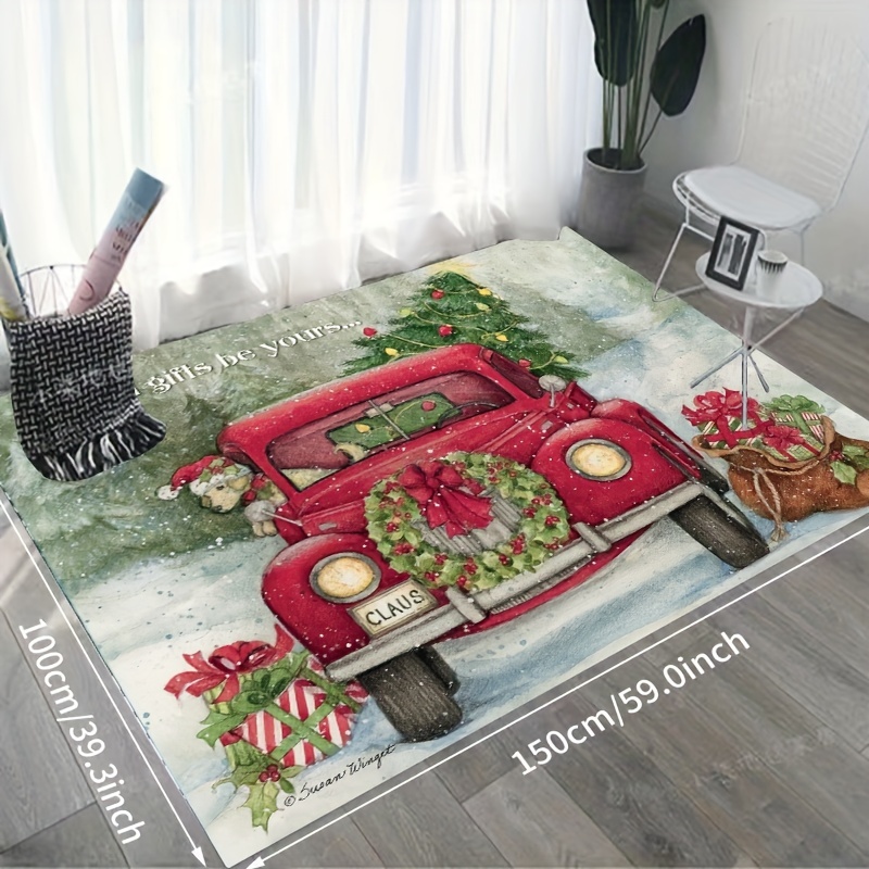 1 Alfombrilla Absorbente Baño Coche Navidad Alfombrilla - Temu Mexico