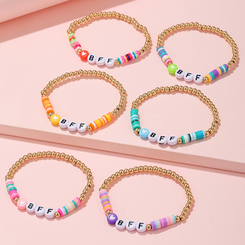 Girls Friendship Beaded Bracelets With Glass Crystal Charm Stretch  Wristband Anklets For Birthday Cute Tote Bags In Pink, Purple, And Blue  From Superhero2, $0.67