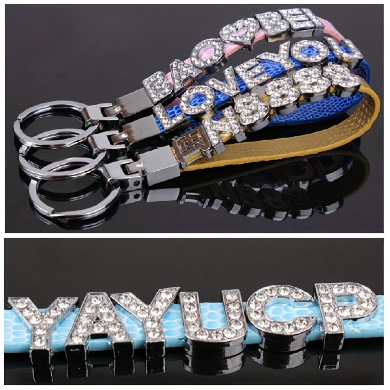 26pcs Letter Charms Rhinestone Letter Charms Necklace Charms Letters For  Crafts Bracelet Charms