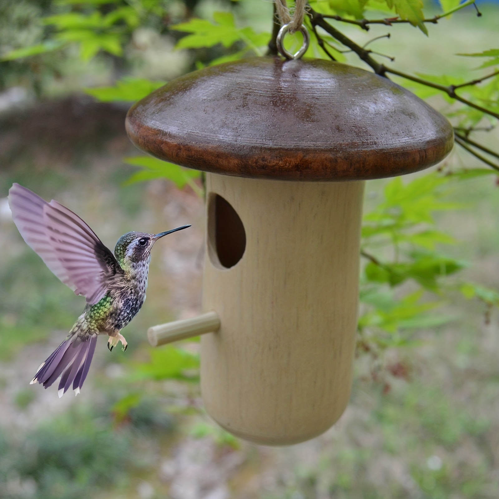 Hummingbird House Pour L'extérieur, Maisons D'oiseaux Extérieures, Cabane  D'oiseaux En Bois Naturel Suspendue Pour Jardin, Magasinez Sur Temu Et  Commencez À Économiser