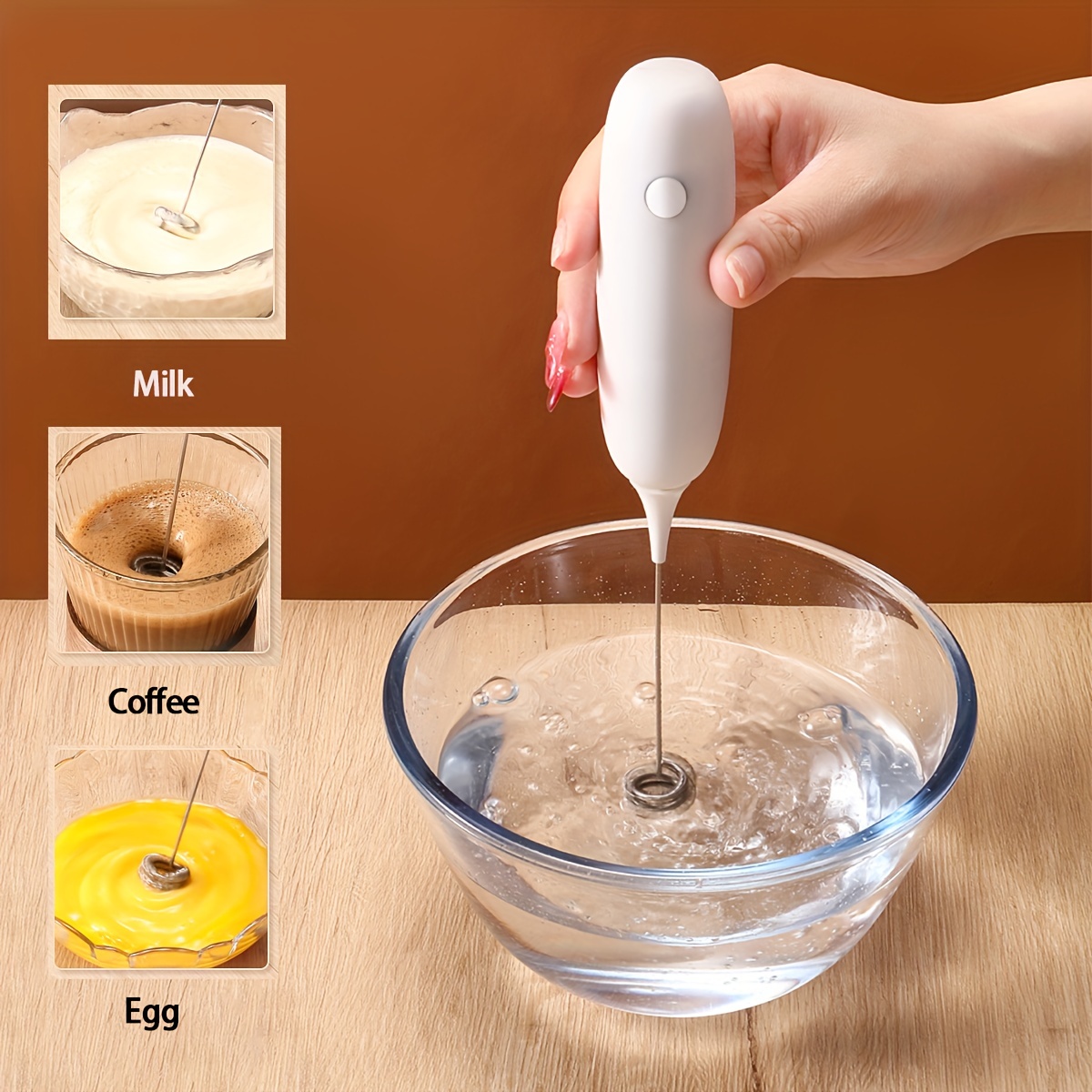 Dropship Milk Frother Handheld, Battery Powered Drink Mixer For Matcha  Coffee, Electric Portable Whisk Drink Mixer Mini Foam Maker For Hot  Chocolate Frappe Latte to Sell Online at a Lower Price
