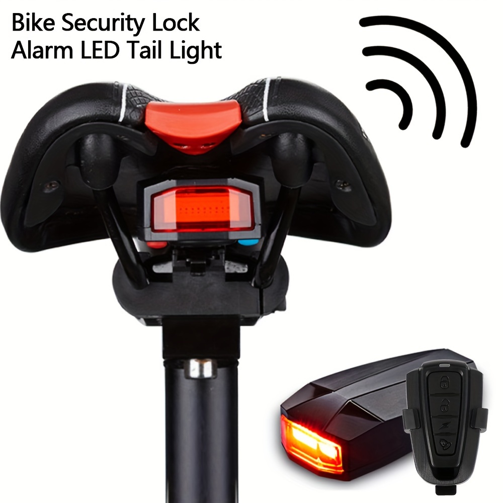 Alarma de bicicleta luz trasera antirrobo luz de bicicleta carga USB  inteligente para automóbil detección de freno impermeable lámpara de  Bicicleta inteligente antirrobo – Los mejores productos en la tienda online  Joom
