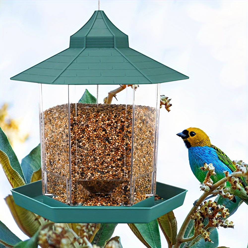 Vogelfutterspender, Vogelfutterbehälter, eichhörnchensicher,  Kolibri-Futterspender zum Aufhängen im Freien, einfach zu befüllen