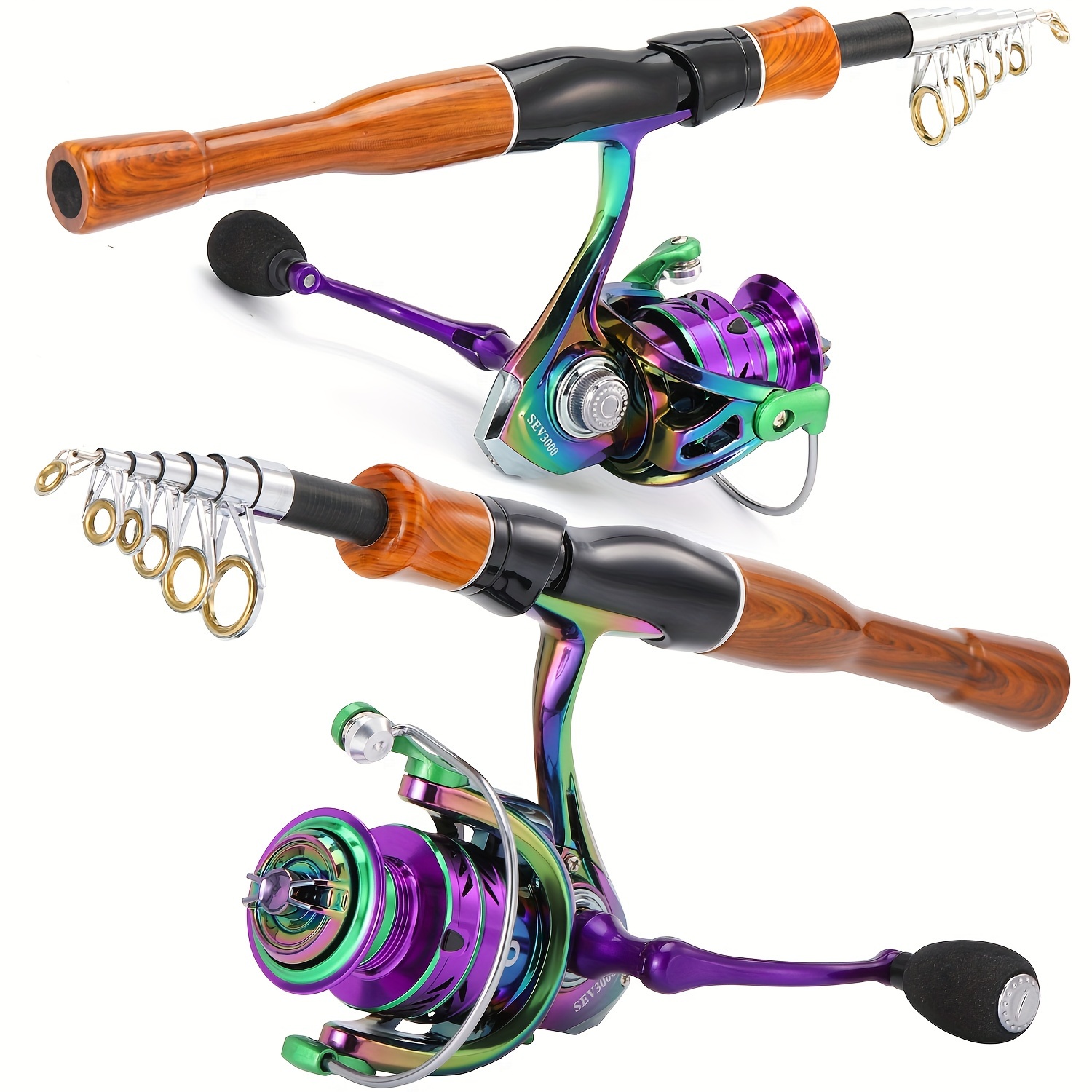 Sougayilang Spinning Pod Reel Set Portable Telescopic Sea - Temu