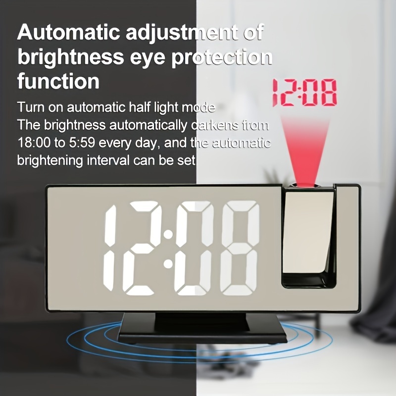 Acquista Mini orologio elettronico da tavolo digitale da tavolo digitale  LCD per orologio da scrivania silenzioso per ufficio domestico desktop