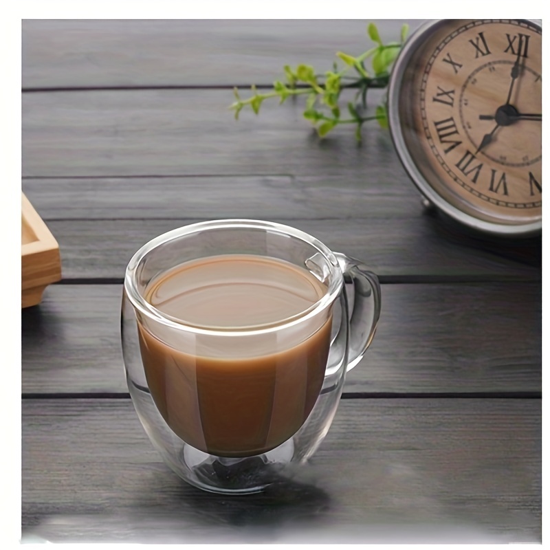 Taza de vidrio para café espresso doble pared 150 ml - ProductShop