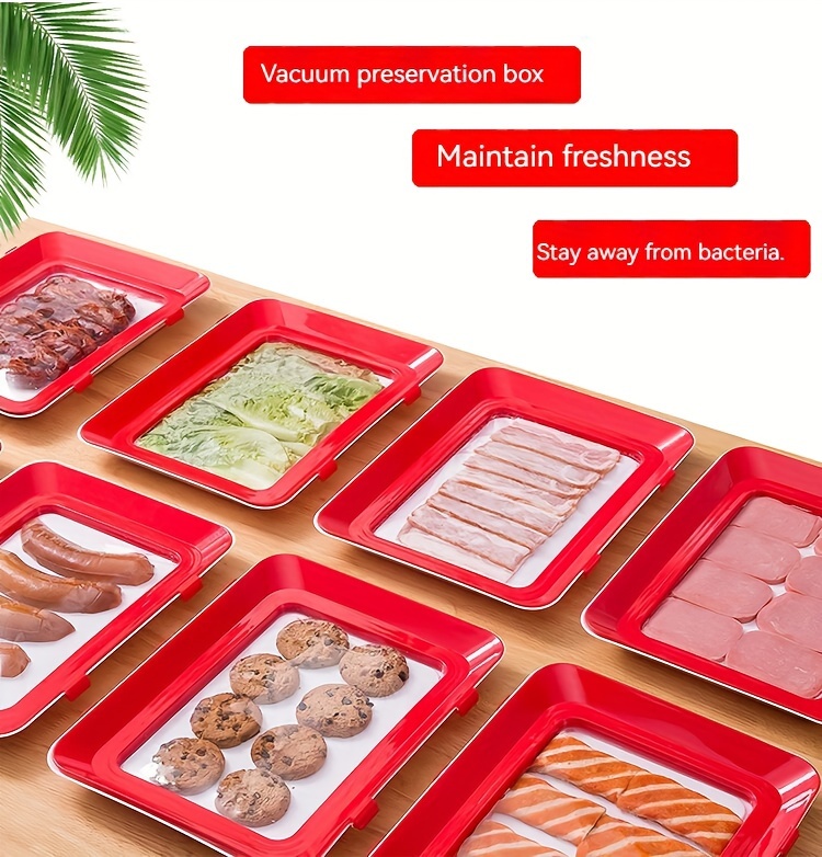 Food Preservation Tray (Pack of 2) Vacuum Preservation Tray